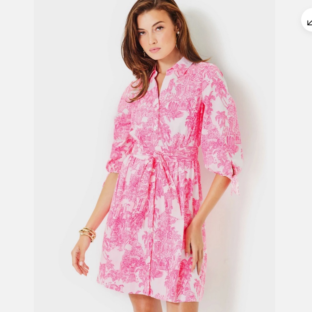 NWT LILLY PULITZER SIZE 4 AMRITA SHIRTDRESS